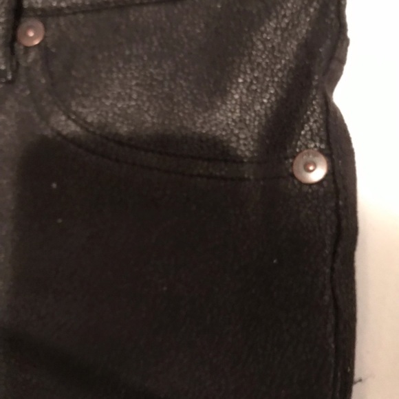 ABS Allen Schwartz size  30 black pants textured leather like pants - Picture 10 of 16